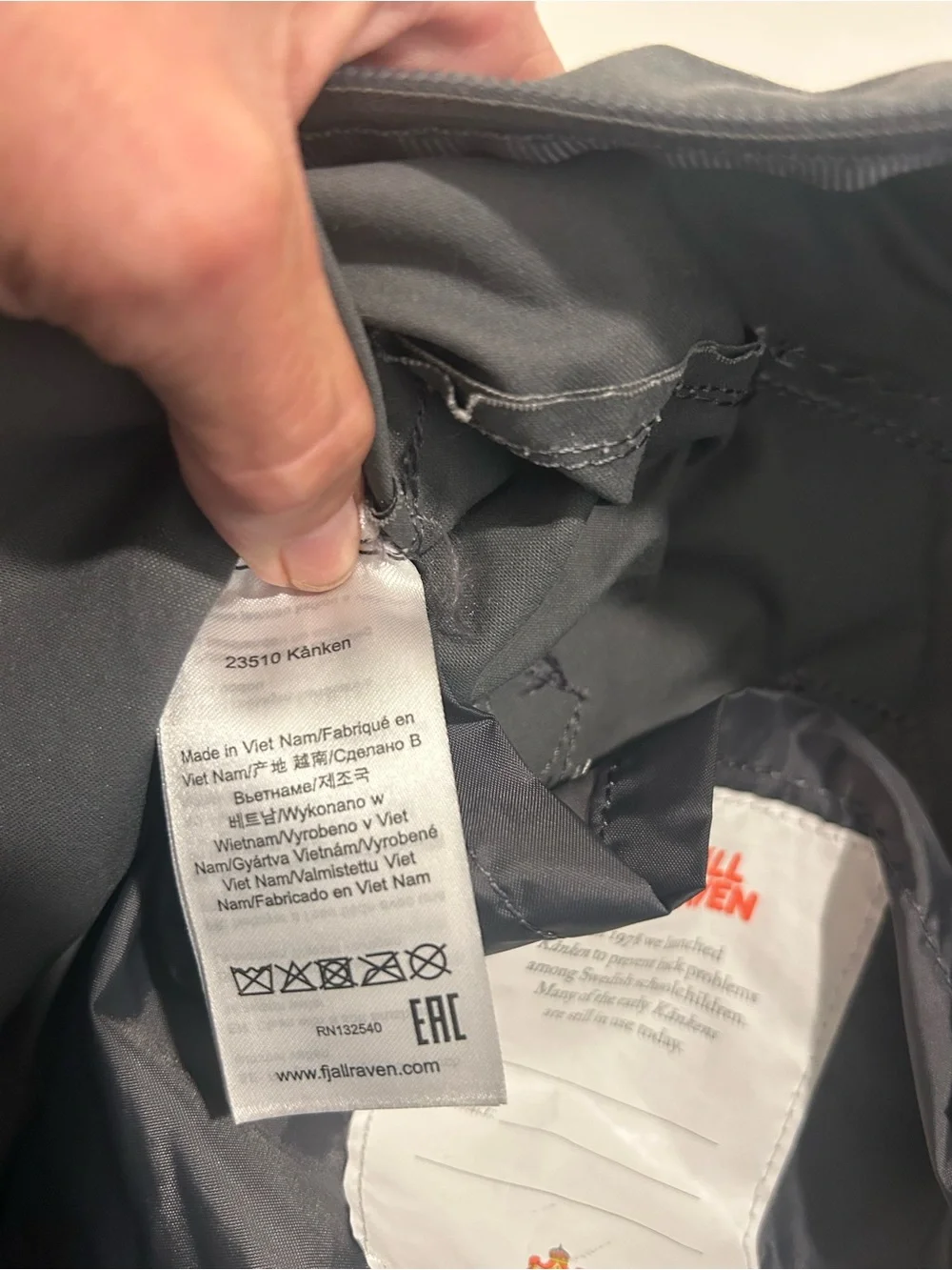 Kånken Slate Gray Backpack - Men/women
